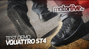 Essai Motoservices : baskets moto ST4 VQuattro design