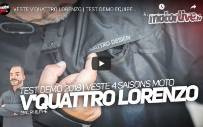 Essai Motoservices : blouson moto Lorenzo Vquattro design